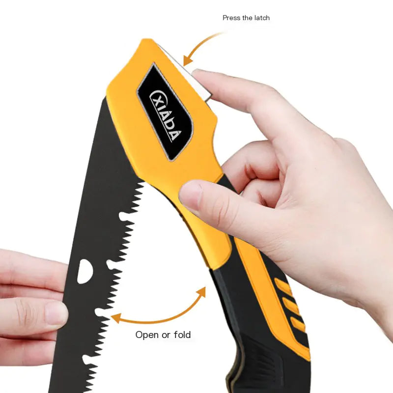 Folding Hand Saw for Woodworking and Outdoor Use