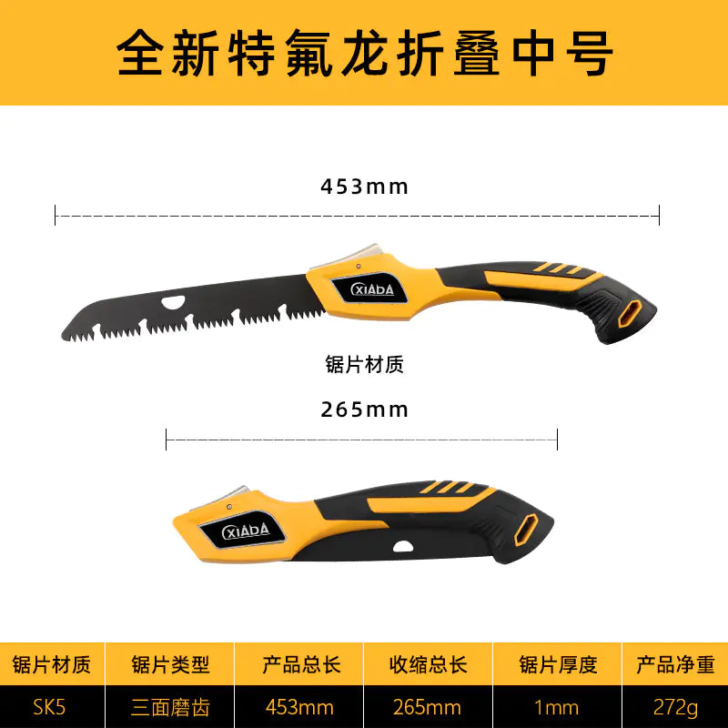 Folding Hand Saw for Woodworking and Outdoor Use